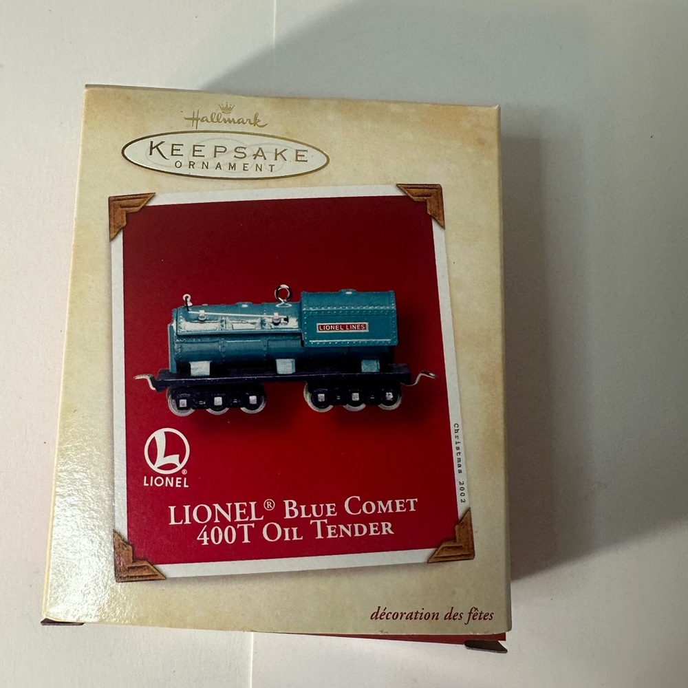 Hallmark Lionel Blue‎ Comet 400T Oil Tender Train- new in box